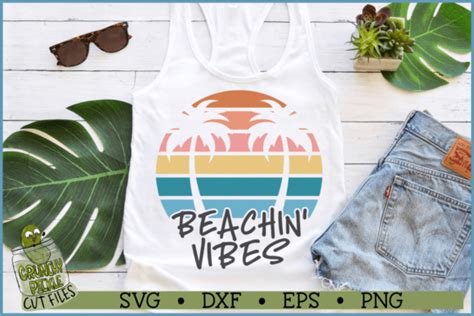 Beachin Vibes Smooth Svg File Graphic By Crunchy Pickle · Creative Fabrica