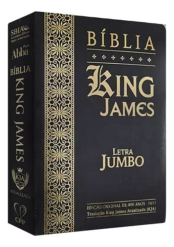 Bíblia King James Atualizada Letra Jumbo Hiper Gigante Preta