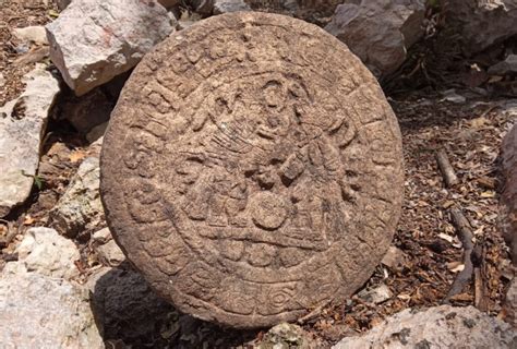 Marcador De Piedra Circular De Juego De Pelota Hallado En M Xico