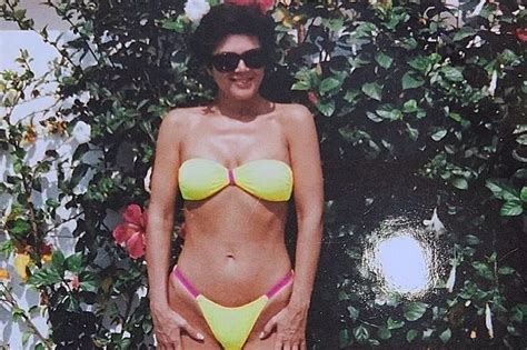 Throwback Photo Of Kris Jenner Posing In Lemon Bikini