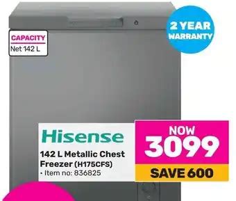 Hisense L Metallic Chest Freezer H Cfs Offer At Game