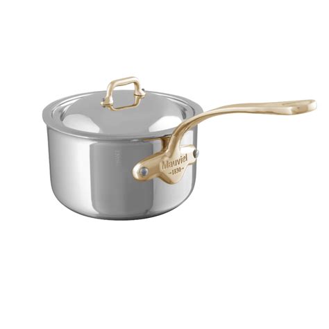 Mauviel1830 Mauviel M'COOK B 5-Ply 3-Piece Cookware Set With Brass ...