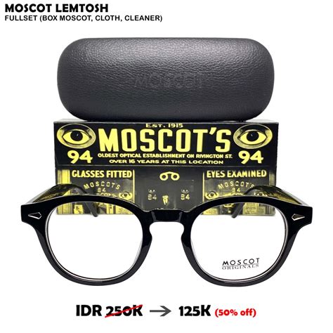 Jual Optik Kaliasin Frame Kacamata Vintage Full Frame Moscot Lemtosh