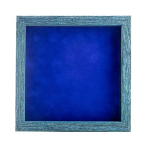 Rustic Blue Wood Shadow Box Frame Acrylic Front Royal Blue Suede 30 Sizes 12x12 12x12 Fred Meyer