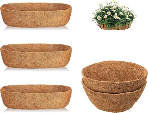 Amazon Jison Coconut Fiber Planter Liner Pcs Inch Natural