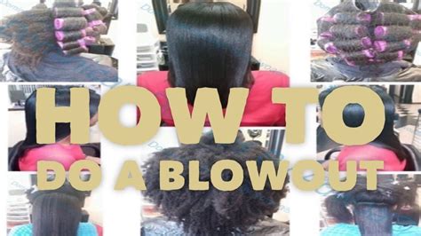 How To Do A Dominican Blowout On Natural Hair Full Tutorial In Salon Youtube Natural Hair