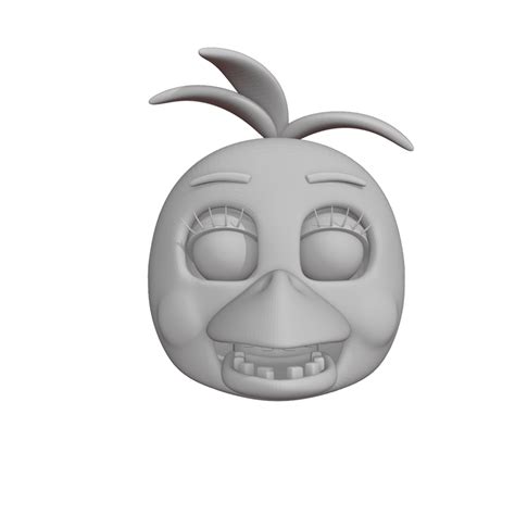 3d File Fnaf Five Nights At Freddys Toy Chica Head・model To Download