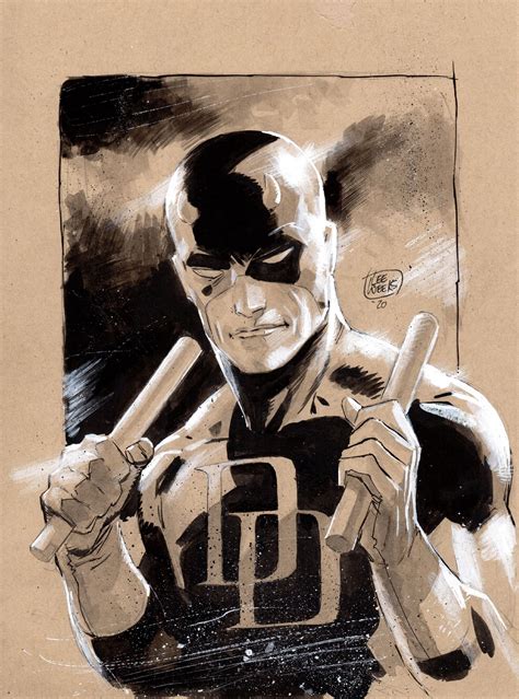 Daredevil By Lee Weeks Comic Art Drawing Superheroes Daredevil Art