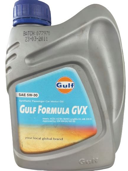 Olej Silnikowy Synt Gulf Formula Gvx L W Za Z Z Dzia Dowo