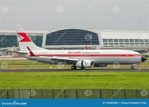 Retro Livery Garuda Indonesia Indonesia Foto De Archivo Editorial