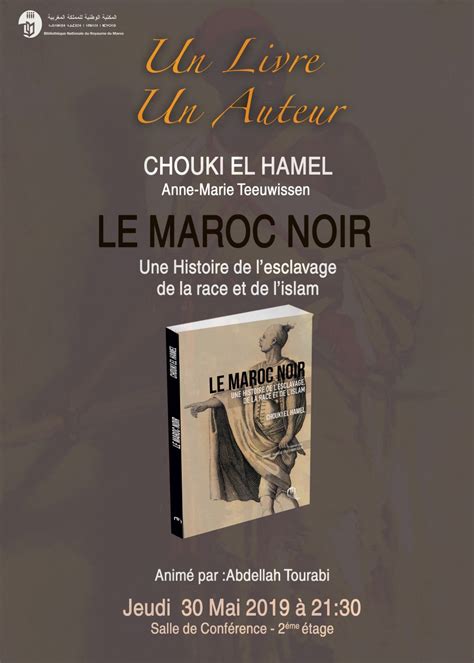 Biblioth Que Nationale Du Royaume Du Maroc Un Livre Un Auteur Le