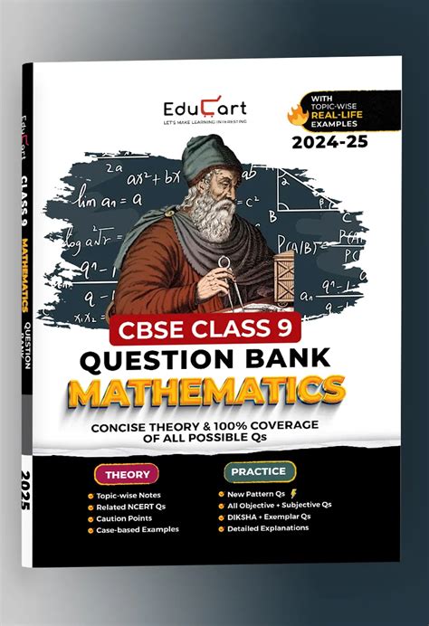 Educart CBSE Question Bank Class 9 Math 2024 25