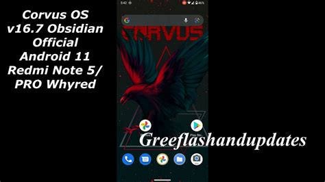 Corvus Os V Obsidian Official Android Redmi Note Pro Whyred