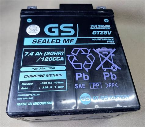 kawasaki klx battery orig gs battery gtzv   indonesia klxl