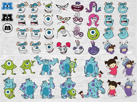 Monsters Inc Svg Bundle Monsters Inc Svg Mike Svg Sully Svg Boo Svg ...