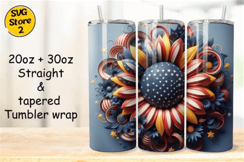 Free 4th July American Flag Tumbler Wrap Graphic By Boho Art Creative