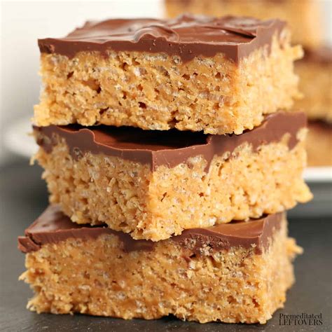 Scotcheroos Peanut Butter Rice Krispie Treats Recipe