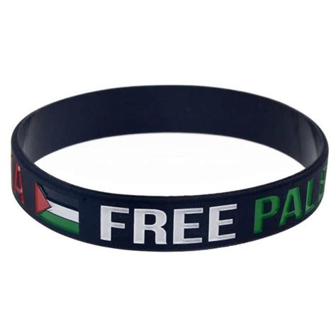 2024 Love Peace Free Palestine Palestine Flag Bracelet, Stand with