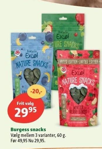 Burgess Snacks Tilbud Hos Maxi Zoo