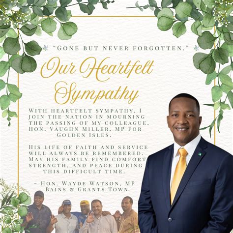 Wayde Watson M.P for Bains & Grants town