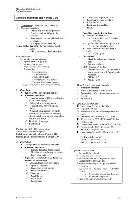 Newborn Assessment