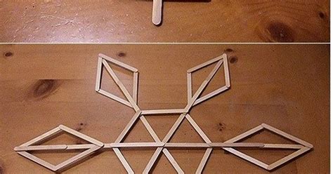 Oversized Snowflake Tutorial Use Popsicle Sticks Hang On Wall Or