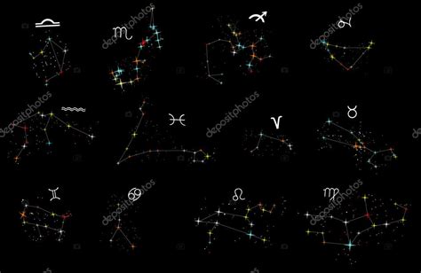 Zodiac Constellations Collection Stock Vector Image By ©drpas 6417453