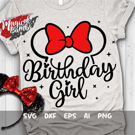 Minnie Mouse Birthday Girl Svg Free