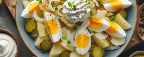 Kartoffelsalat Mit Ei Und Mayonnaise