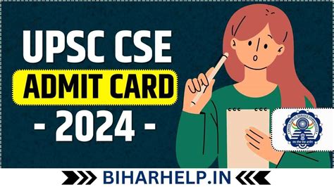 Upsc Cse Prelims 2024 Admit Card Etti Katharyn