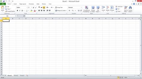 Mengenal Tampilan Lembar Kerja Microsoft Excel 2010