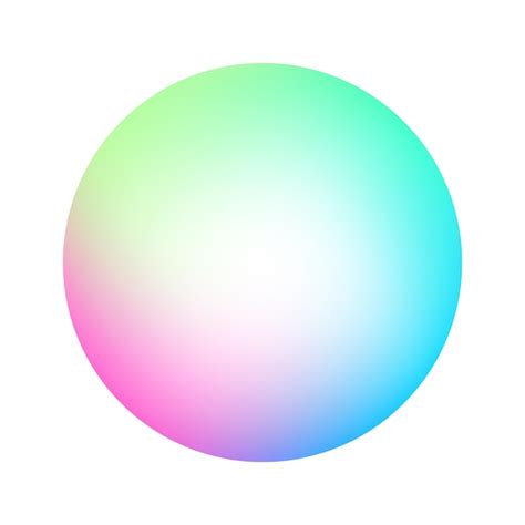 Premium Vector Round Color Palette Rainbow Gradient Vector