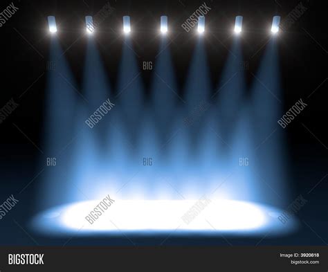 Blue Stage Lights Image And Photo Bigstock