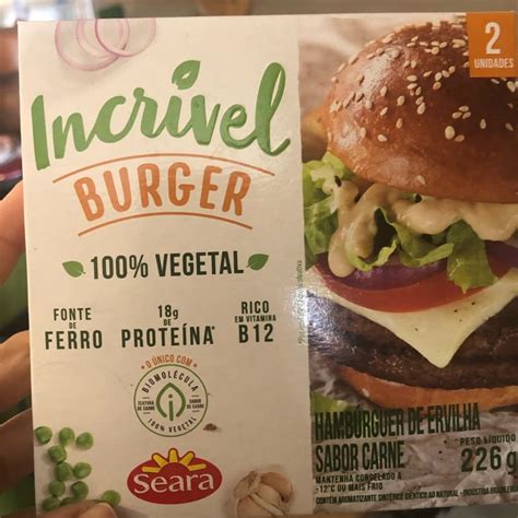 Seara incrível Burger 100 Vegetal Review abillion