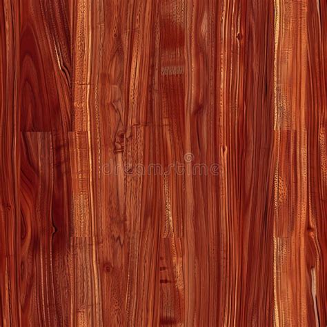 Mahogany Wood Planks In A Seamless Flooring Tile Stock Illustration