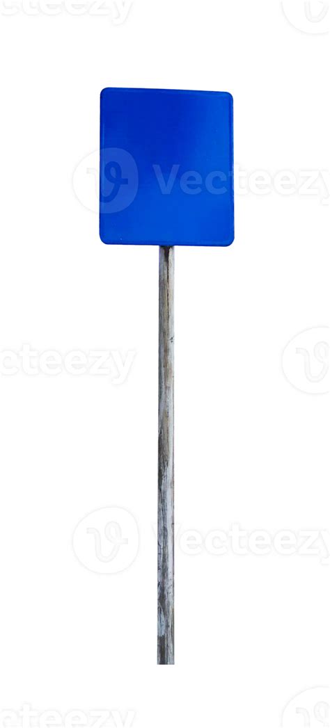 Blank Traffic Sign Board With Pole For Mockup 25254266 Png