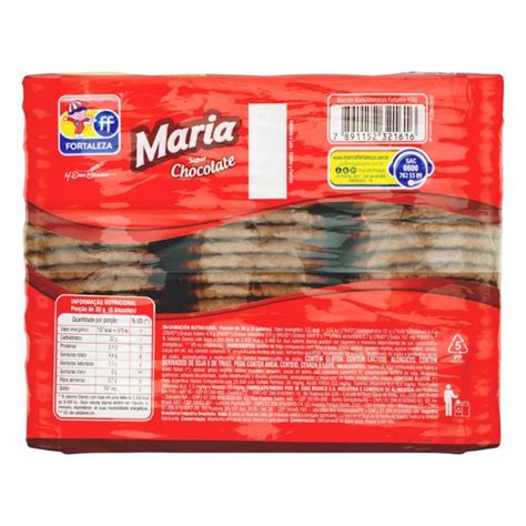 Biscoito Maria Chocolate Fortaleza Pacote 400g Supermercado Modelo