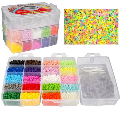 Scs Direct Pc Fuse Bead Super Kit Colors Tweezers Peg Boards