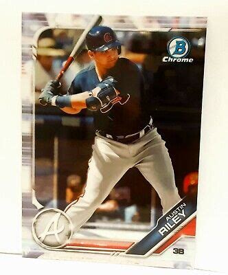 Bowman Chrome Austin Riley Prospect Rc Rookie Bcp Braves In