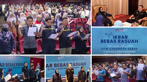 MAJLIS IKRAR BEBAS RASUAH UiTM CAWANGAN SABAH TAHUN 2024 IBR UiTM