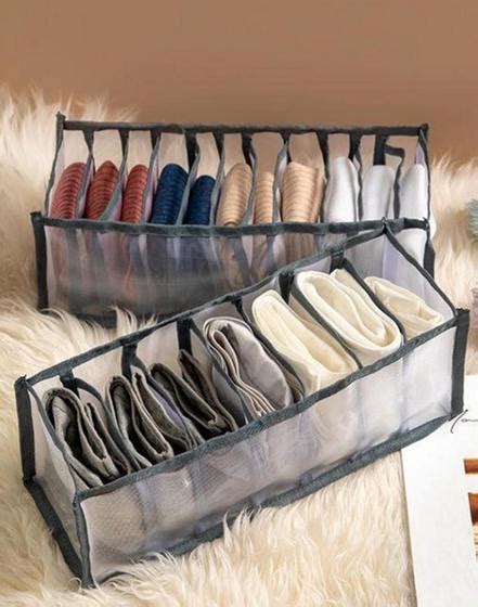 Organizador Com 7 Nichos Para Gavetas Armazenamento De Roupas Meias Roupas Íntimas Shr