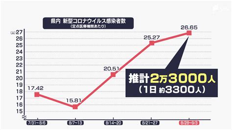 新型コロナ 感染拡大警報レベル 静岡県内の感染者推計で1日あたり3300人に Tbs News Dig