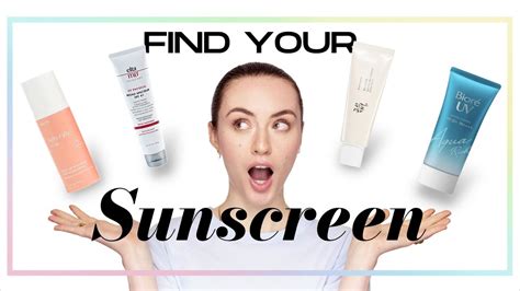 You Have To Try These Sunscreens ☀️ The Holy Grail In Skincare All You Can Face Youtube