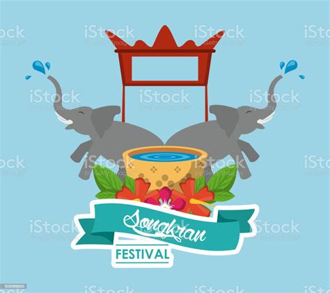 송 크 란 축제 카드 4월에 대한 스톡 벡터 아트 및 기타 이미지 4월 공휴일 관광 Istock