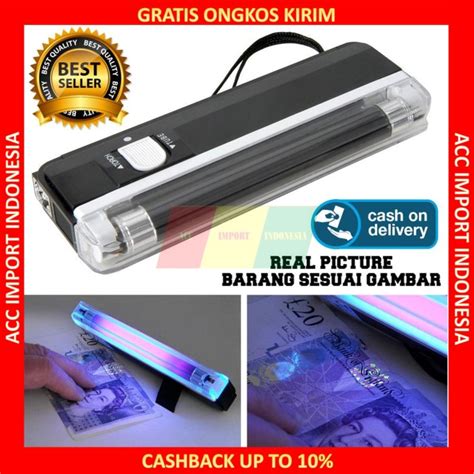 Jual Alat Pendeteksi Uang Palsu Sinar Uv Ultraviolet Money Detector