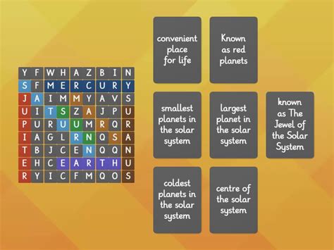 Solar System Wordsearch