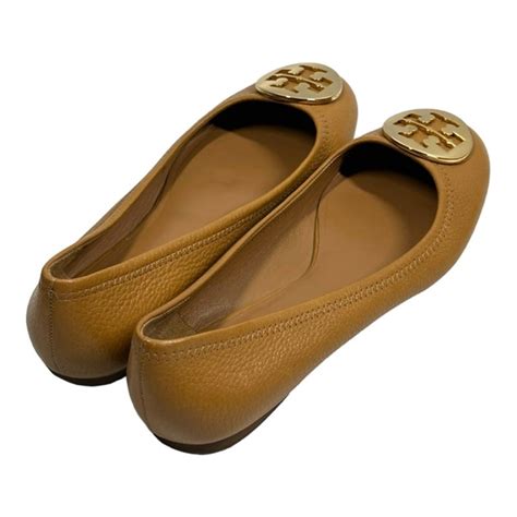 Tory Burch Shoes Tory Burch Reva Ballet Flats Tumbled Leather Royal