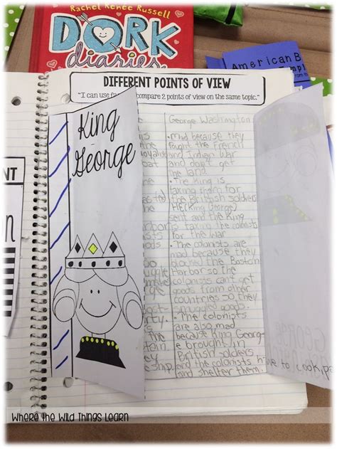 Comparing Points Of View Activity Point Of View Language Arts