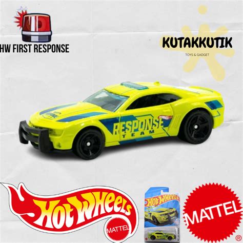 HIJAU Hot Wheels Police Patrol Car Camaro SS Response Team Green Lot D HW First Response