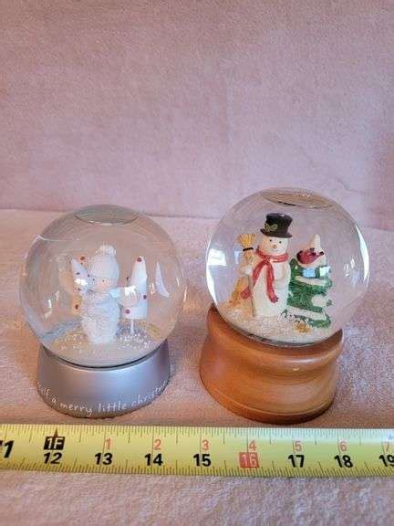 Christmas Snow Globes (2) - Legacy Auction Company